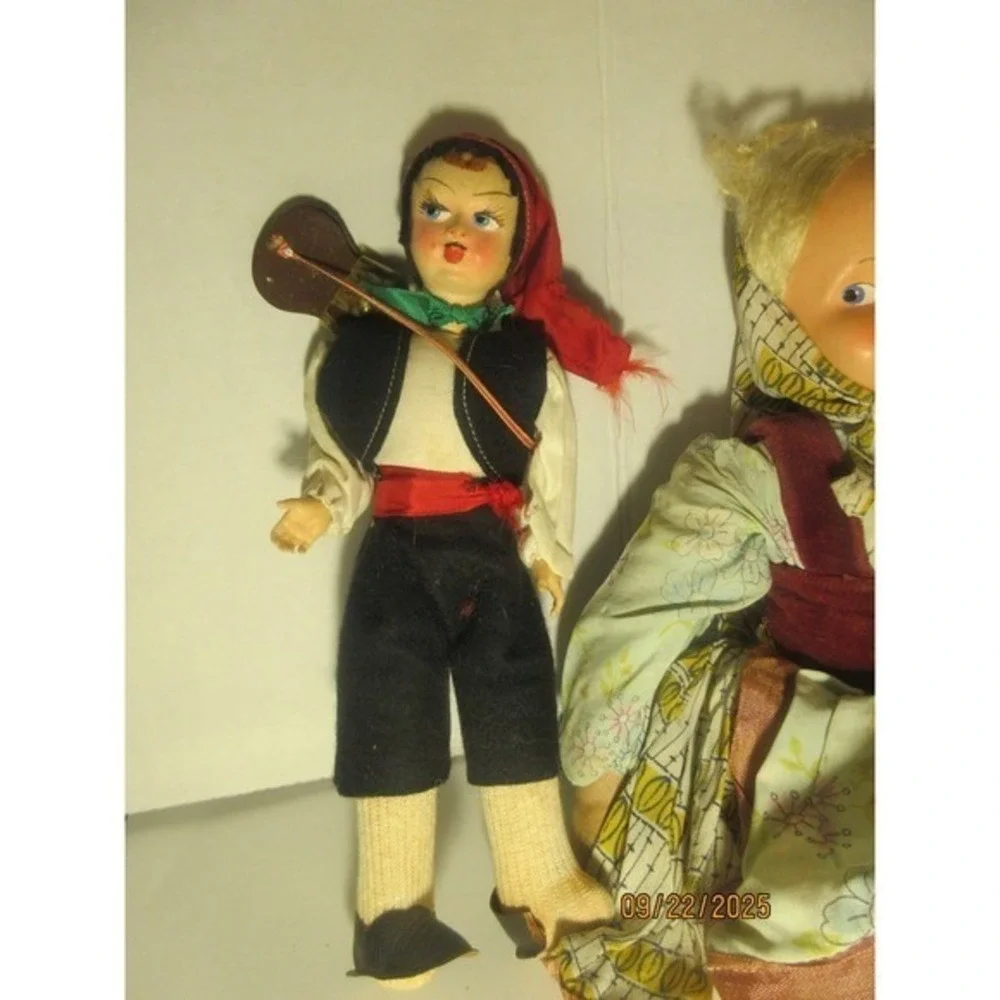 Vintage Souvenir Dolls Lot of 4 International Folk Costume Dolls